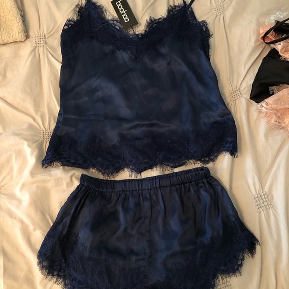 3 Sets BooHoo Eyelash Lace Trim Cami & Short Sz 6 - Picture 11 of 12